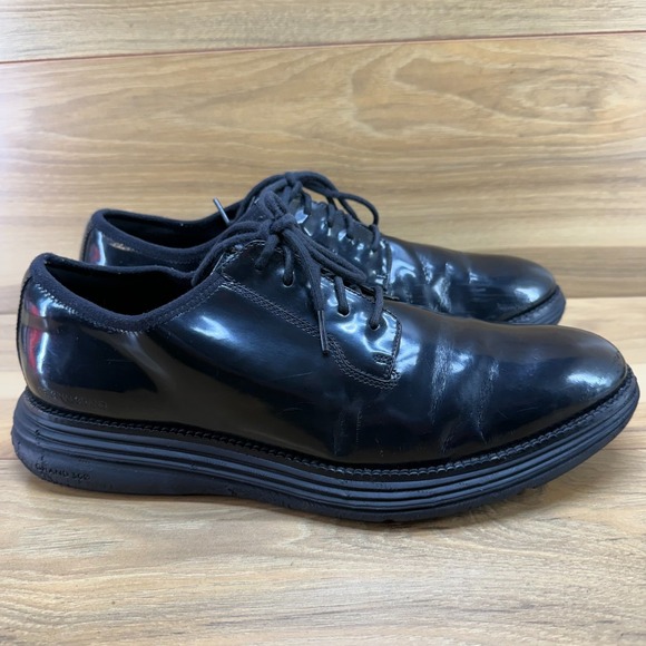 Cole Haan Other - Cole Haan Original Grand Postman Oxford Mens 12 M Black Patent Leather Business